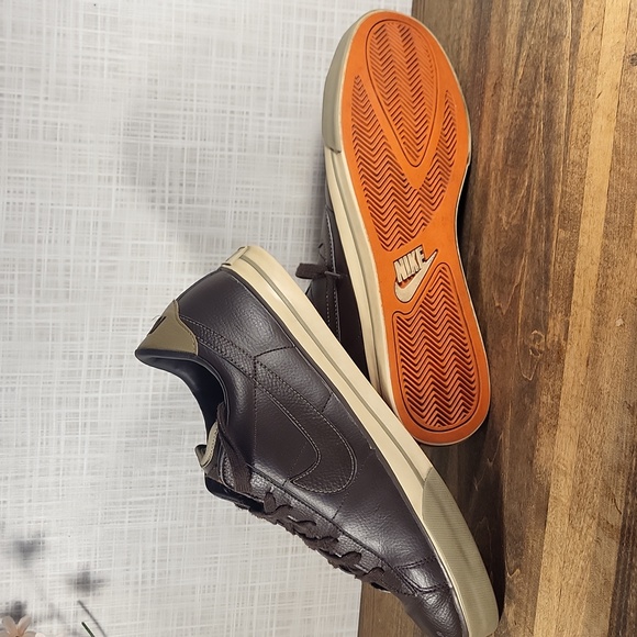 Nike Sweet Classic, Leather, Brown Cream Tan. Causal Formal Sneakers - Picture 5 of 6